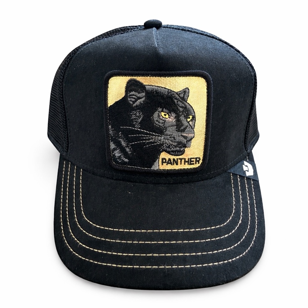 Goorin Bros Golden Panther suede trucker hat- New With Tags
